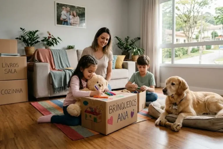 Mudança residencial com crianças e pets: como diminuir a ansiedade deles
